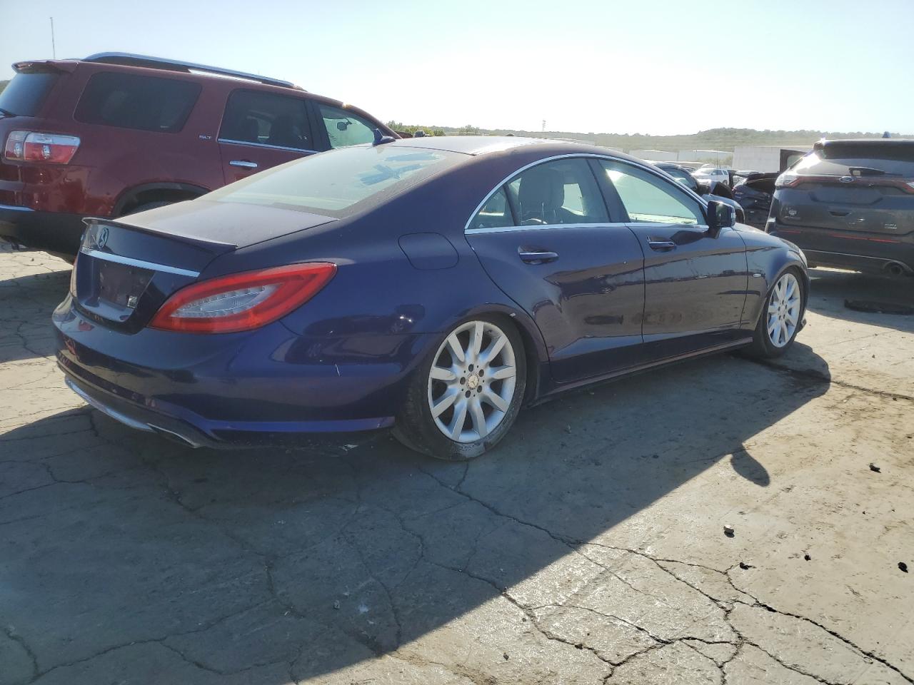 2012 Mercedes-Benz Cls-klasse VIN WDDLJ7DB2CA032855 Copart auction photo, front end / side damage thumbnail 3