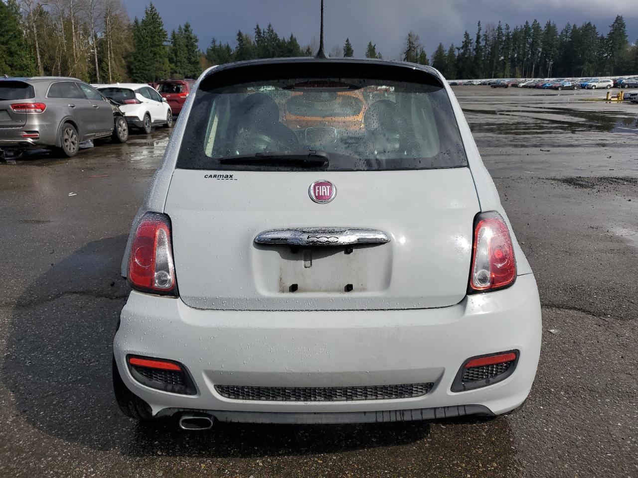 2017 Fiat 500 VIN 3C3CFFKR5HT588362 Copart auction photo, rear end / front end damage thumbnail 6