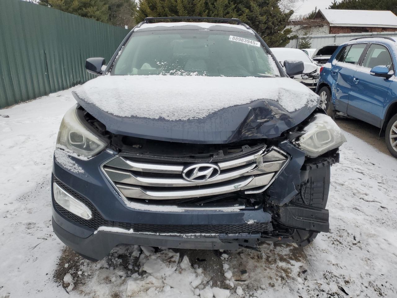 2013 Hyundai Santa Fe VIN 5XYZU3LB1DG082086 Copart auction photo, front end damage thumbnail 5