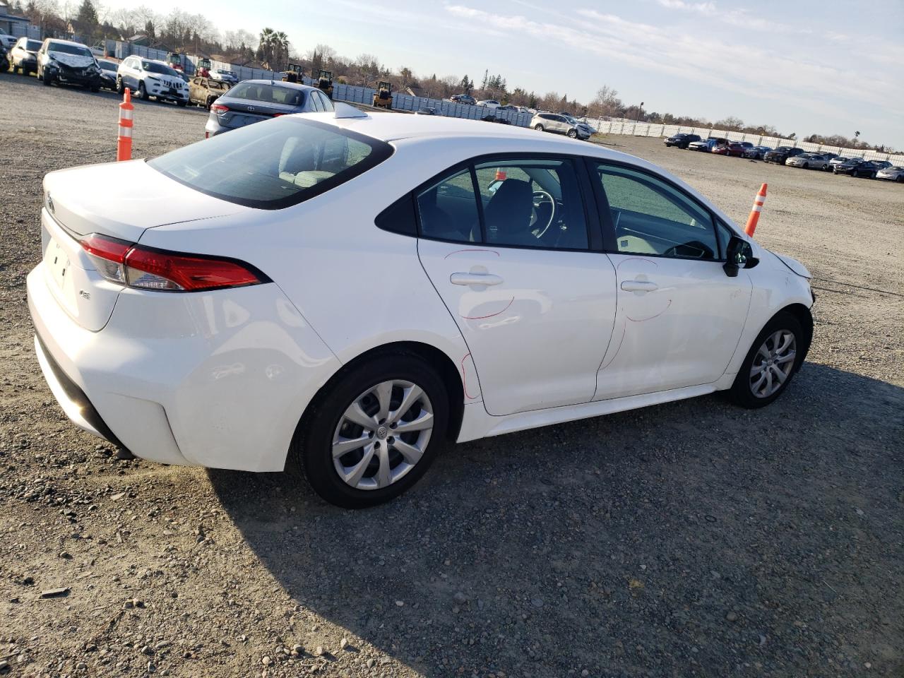 2021 Toyota Corolla VIN 5YFEPMAE8MP206469 Copart auction photo, front end damage thumbnail 3