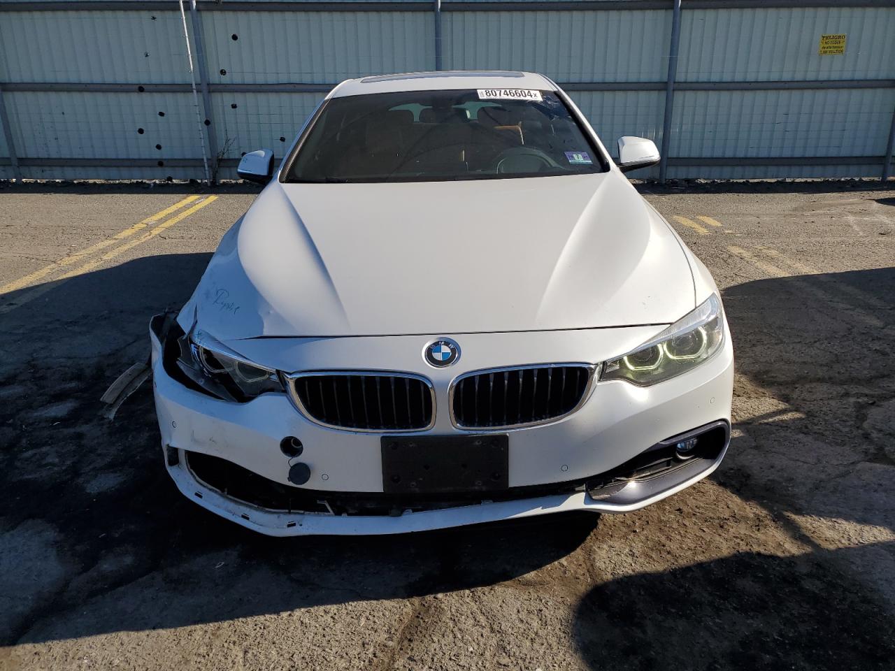 2018 BMW 4er VIN WBA4J3C59JBG94829 Copart auction photo, front end / undercarriage damage thumbnail 5