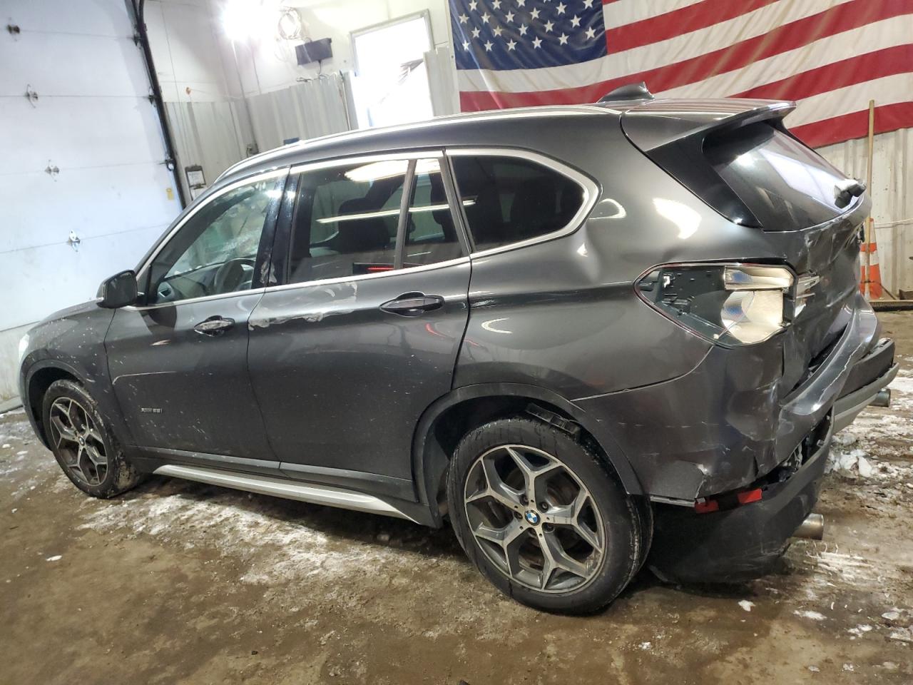2017 BMW X1 VIN WBXHT3C33H5F70550 Copart auction photo, rear end / minor dent/scratches damage thumbnail 2