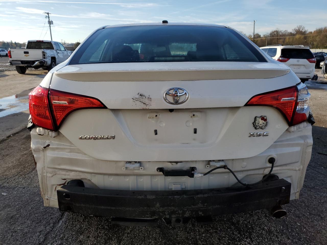2017 Toyota Corolla VIN 5YFBURHE8HP596865 Copart auction photo, side / rear end damage thumbnail 6