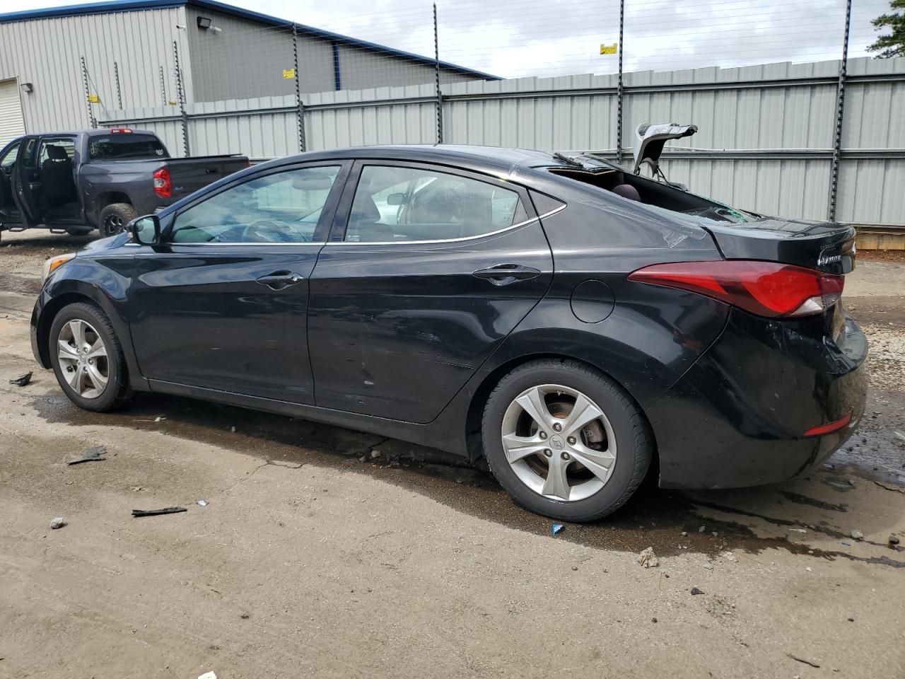 2016 Hyundai Elantra VIN KMHDH4AE6GU591087 Copart auction photo, rear end / front end damage thumbnail 2