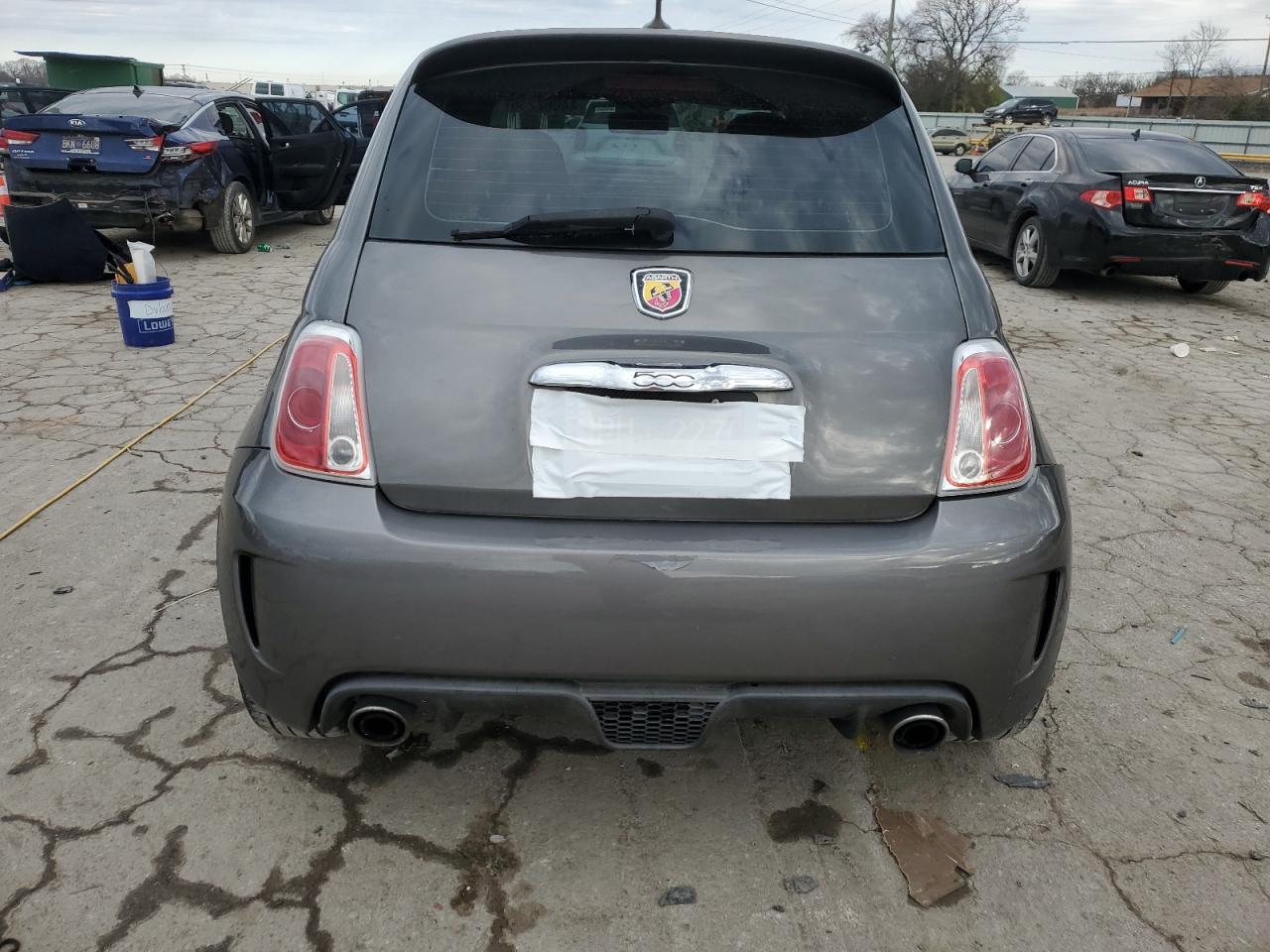 2013 Fiat 500 VIN 3C3CFFFH4DT620293 Copart auction photo, side damage thumbnail 6