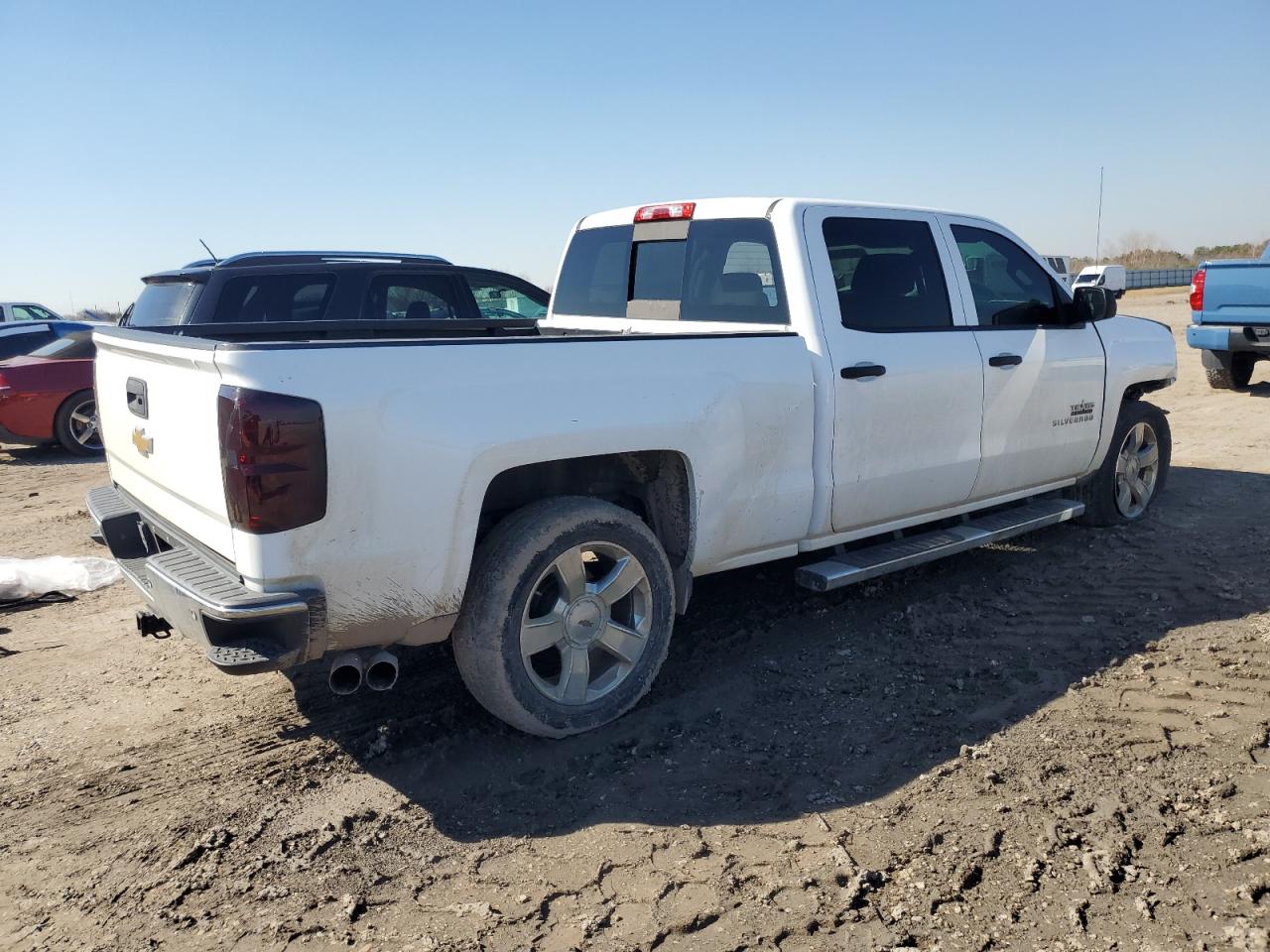 2014 Chevrolet Silverado VIN 3GCPCREH0EG174288 Copart auction photo, front end / rear end damage thumbnail 3