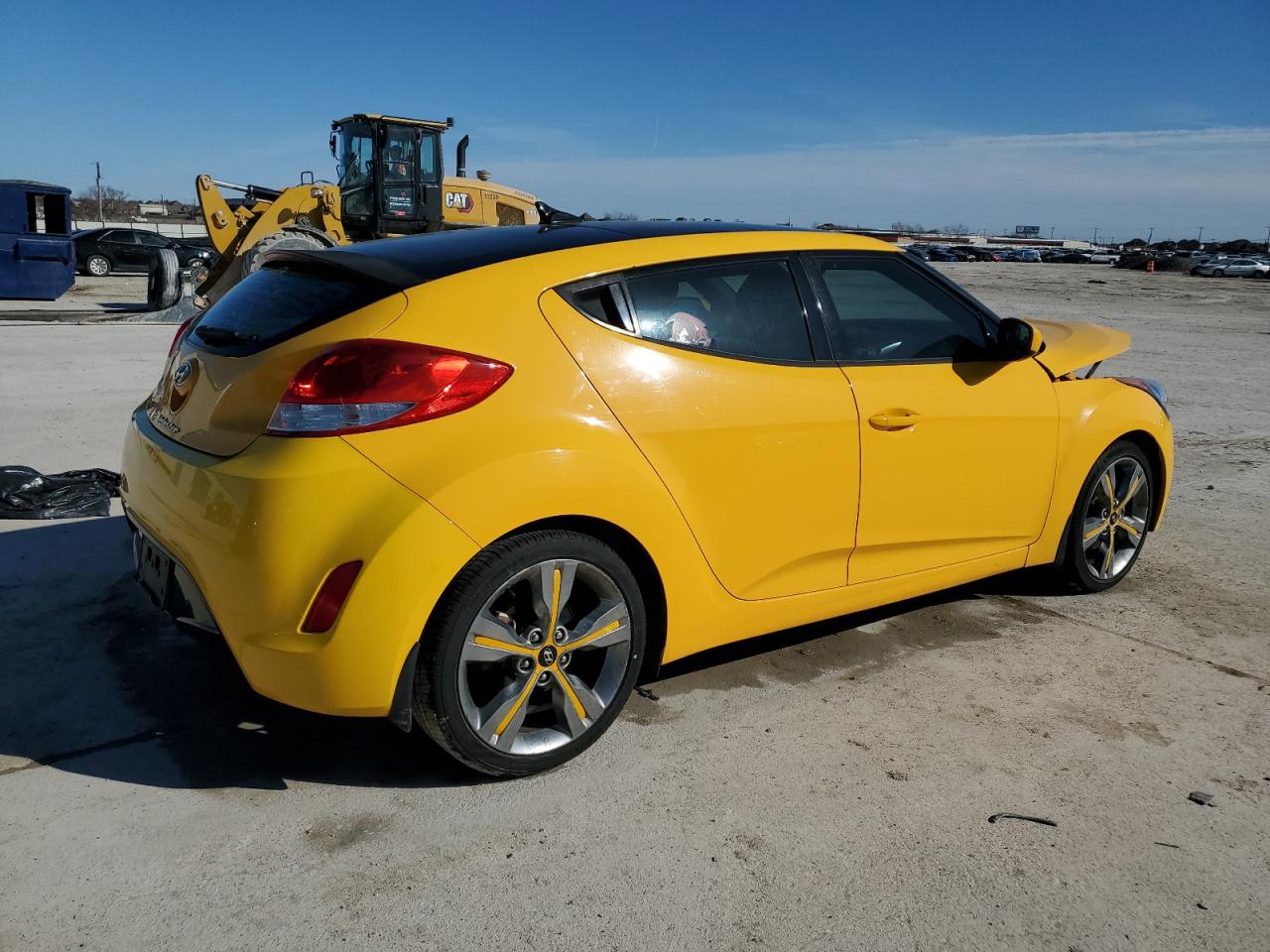 2016 Hyundai Veloster VIN KMHTC6AD8GU280595 Copart auction photo, front end damage thumbnail 3