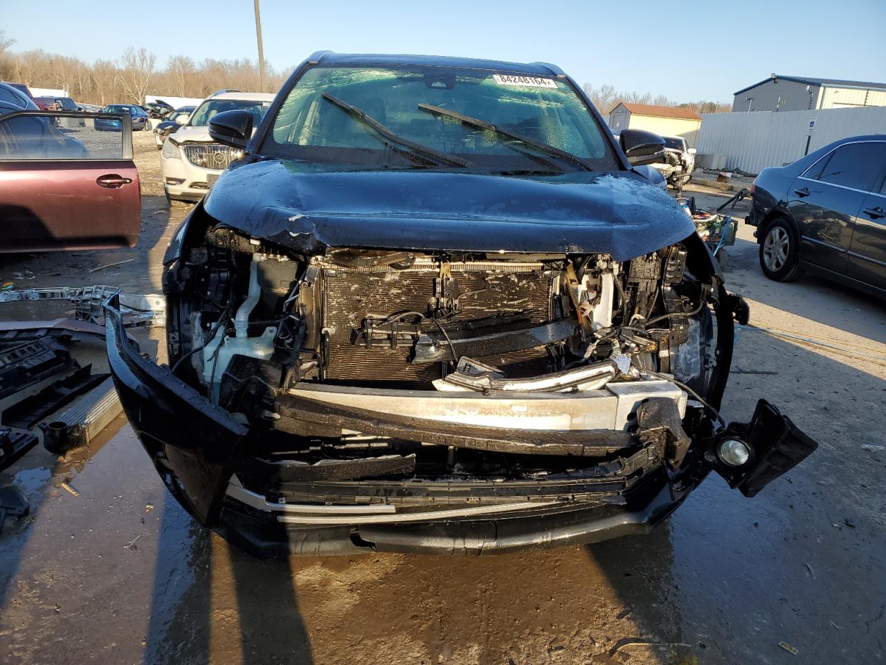 2017 Toyota Highlander VIN 5TDJZRFH3HS511285 Copart auction photo, front end damage thumbnail 5