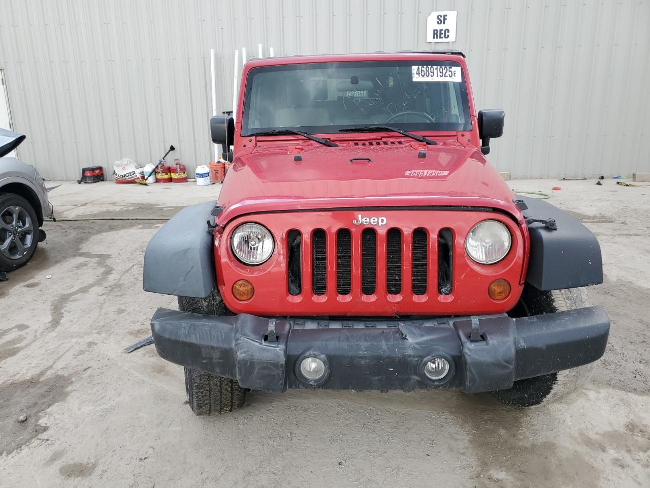 2008 Jeep Wrangler VIN 1J4FA24128L548222 Copart auction photo, front end damage thumbnail 5