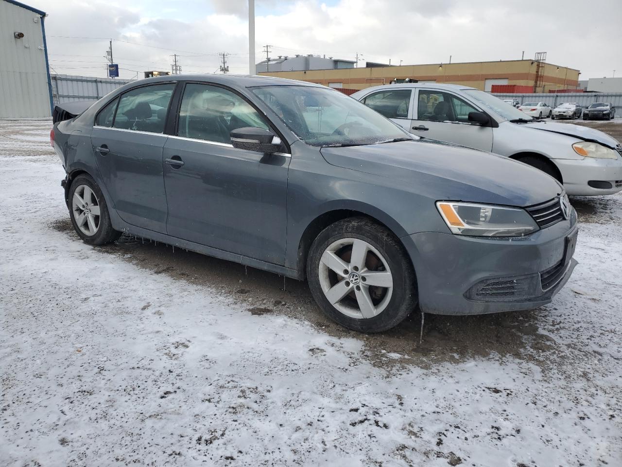2014 Volkswagen Jetta VIN 3VWD07AJ8EM390770 Copart auction photo, rear end / side damage thumbnail 4