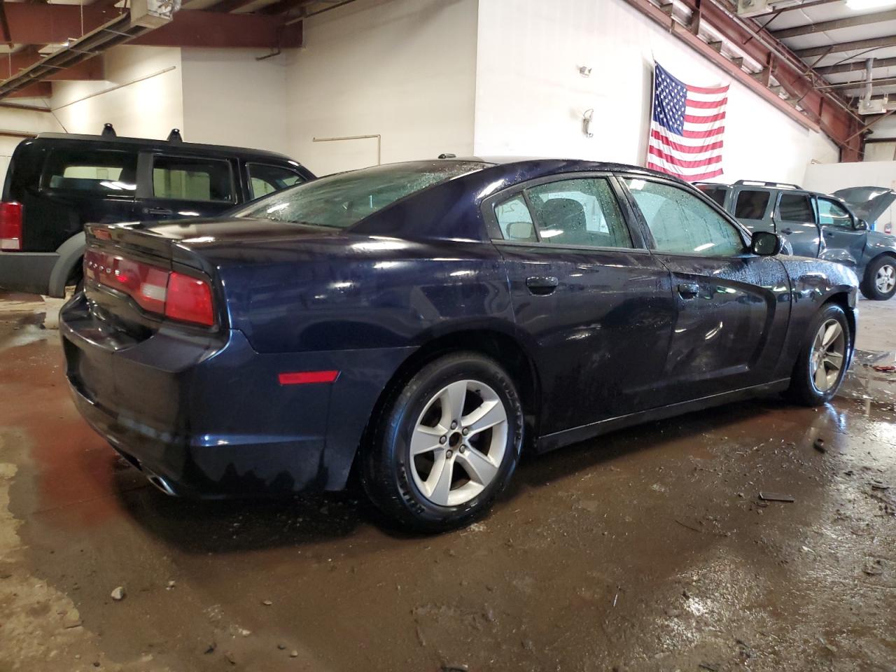 2012 Dodge Charger VIN 2C3CDXBG3CH206955 Copart auction photo, side / front end damage thumbnail 3