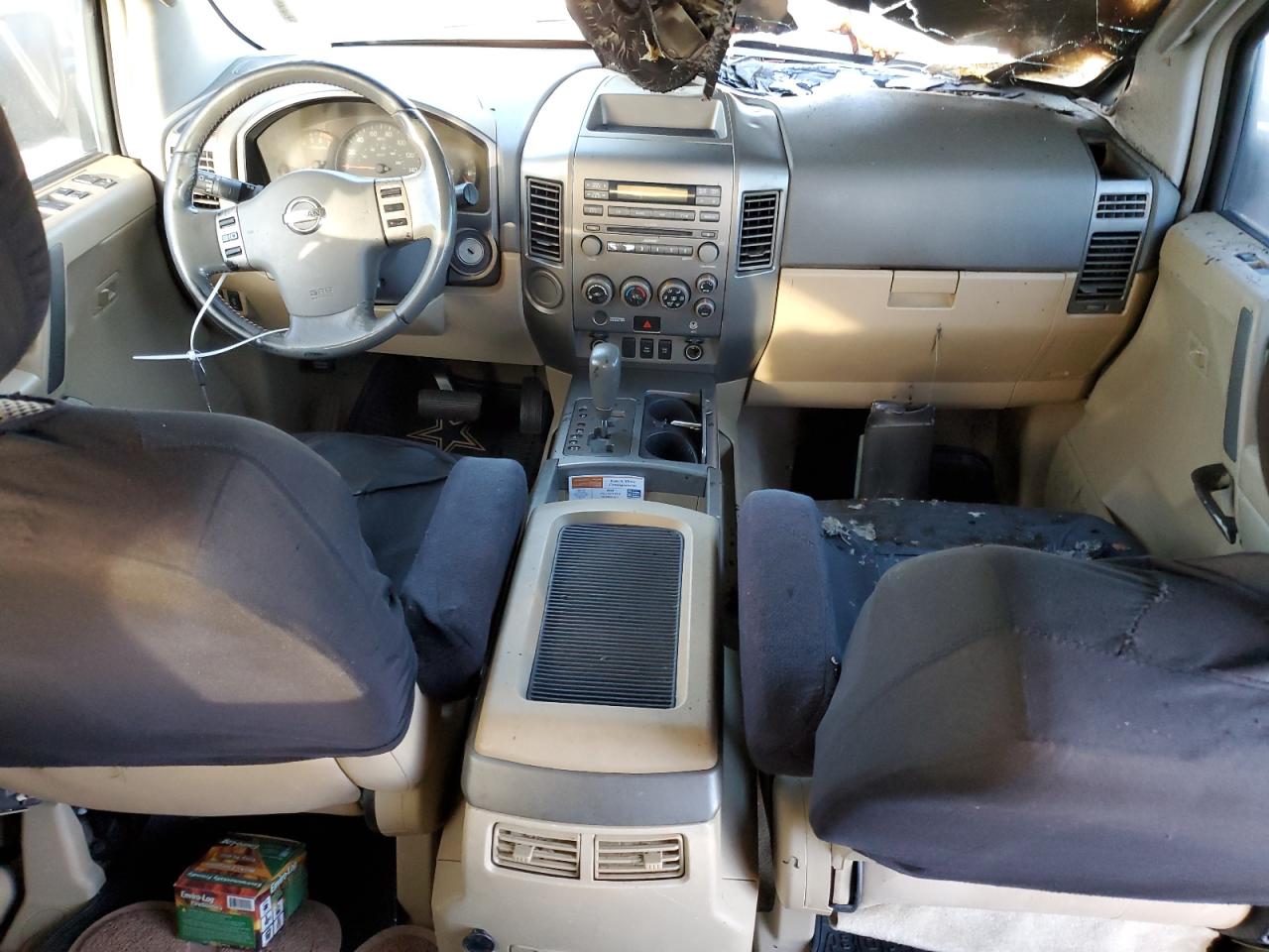 2005 Nissan Armada VIN 5N1AA08A65N738423 Copart auction photo, burn - engine damage thumbnail 8