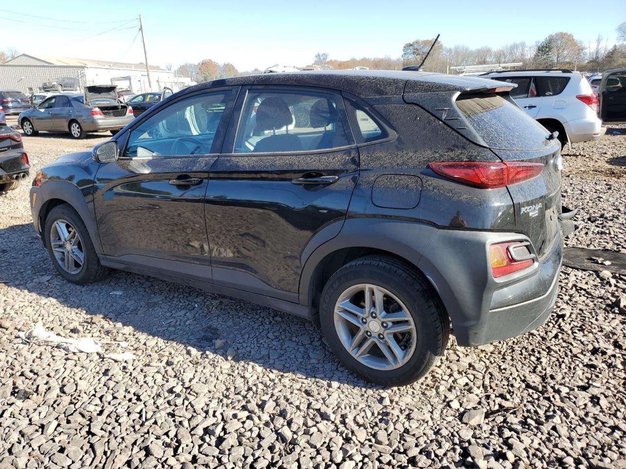 2020 Hyundai Kona VIN KM8K12AA6LU441715 Copart auction photo, side / rear end damage thumbnail 2