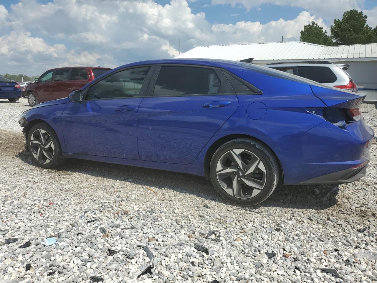 2023 Hyundai Elantra VIN KMHLS4AG6PU439485 Copart auction photo, front end / side damage thumbnail 2