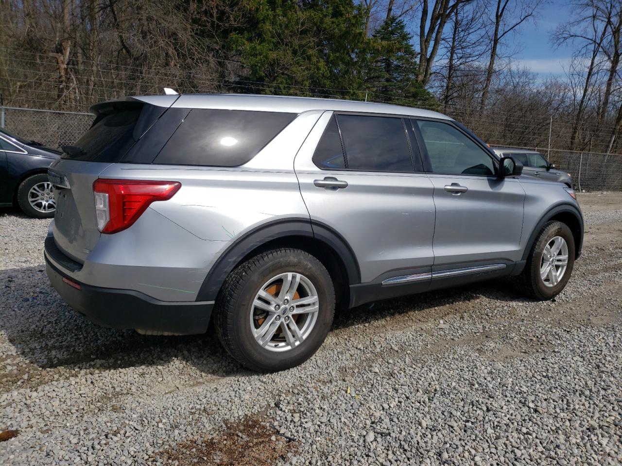 2020 Ford Explorer VIN 1FMSK8DH3LGC07863 Copart auction photo, top/roof / side damage thumbnail 3