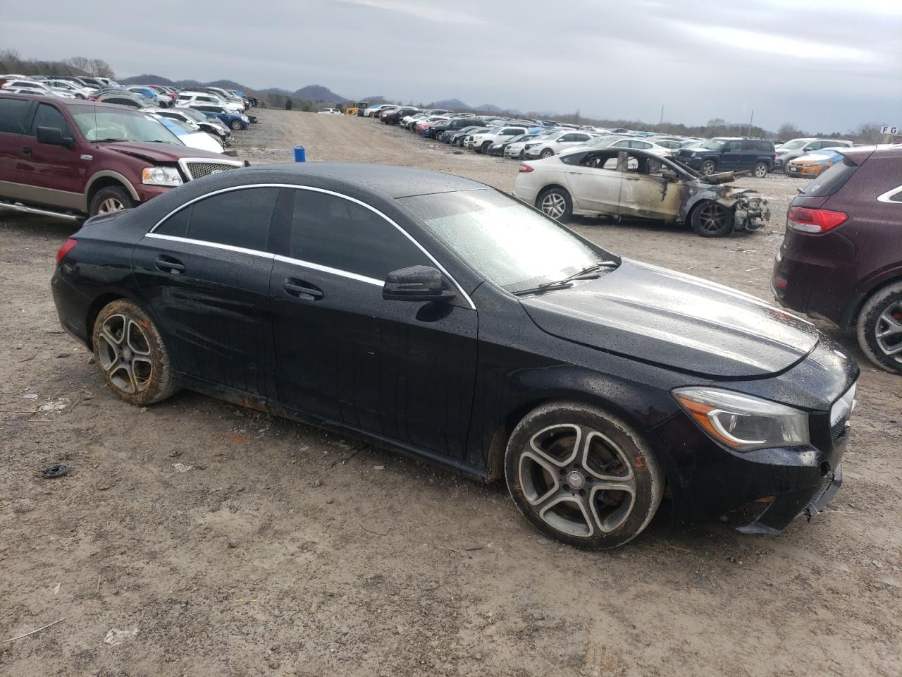 2014 Mercedes-Benz CLA-klasse VIN WDDSJ4GB3EN140998 Copart auction photo, front end damage thumbnail 4