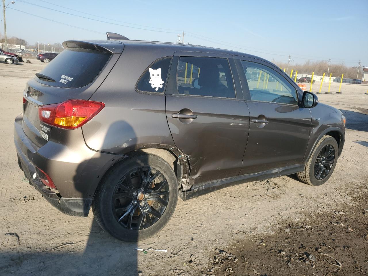 2018 Mitsubishi Outlander VIN JA4AR3AU7JZ024946 Copart auction photo, side / undercarriage damage thumbnail 3