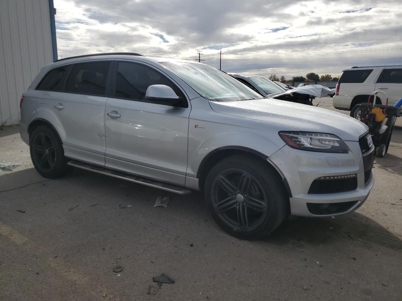 2014 Audi Q7 VIN WA1DGBFE9ED004764 Copart auction photo, side damage thumbnail 4