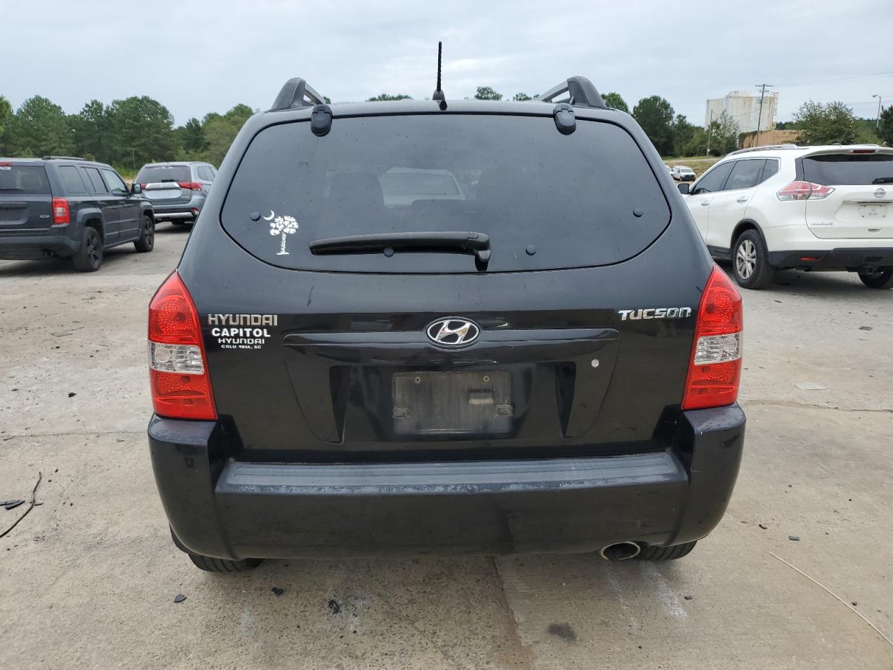 2007 Hyundai Tucson VIN KM8JM12B97U589772 Copart auction photo, front end damage thumbnail 6