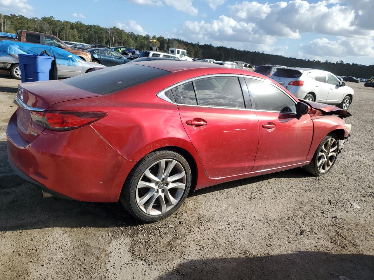 2015 Mazda 6 VIN JM1GJ1V59F1201436 Copart auction photo, all over damage thumbnail 3