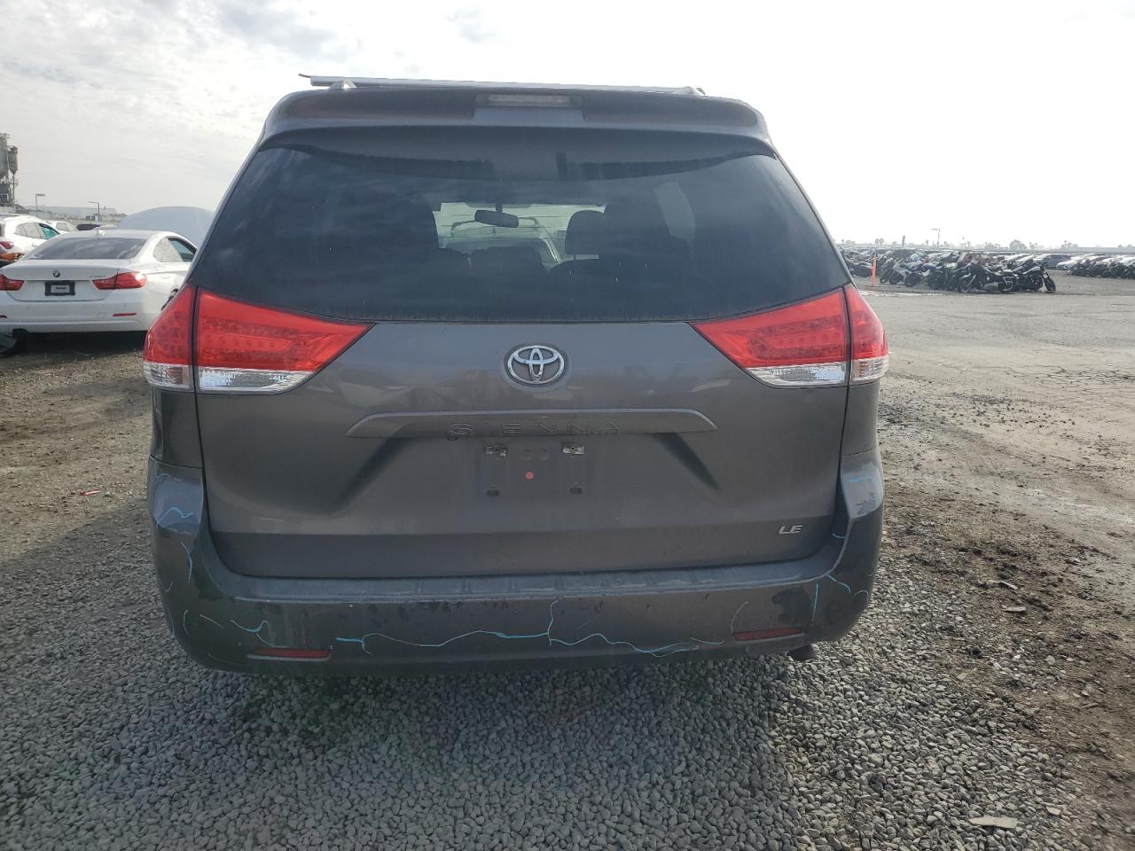 2014 Toyota Sienna VIN 5TDKK3DC9ES477331 Copart auction photo, all over damage thumbnail 6