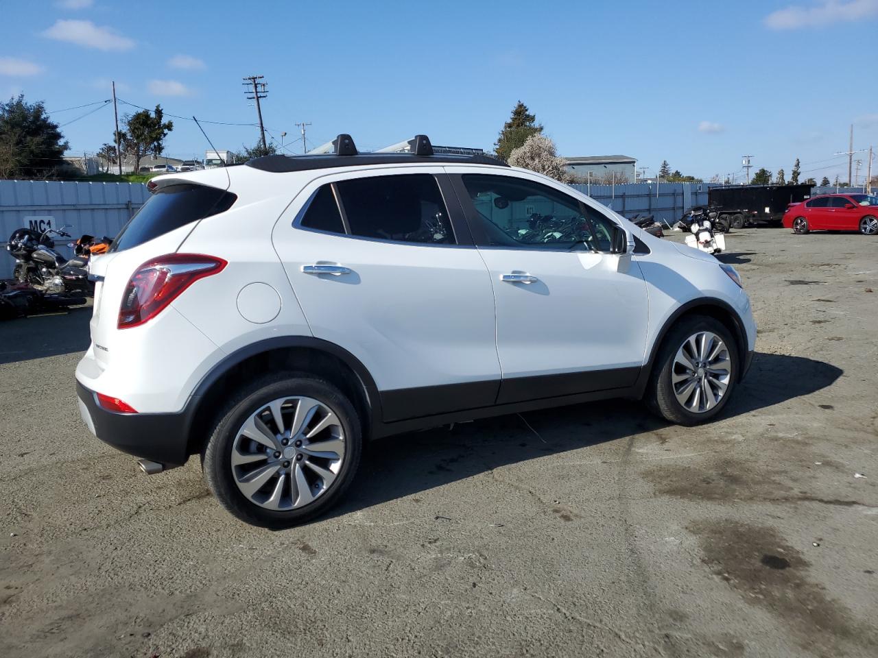 2019 Buick Encore VIN KL4CJASB8KB949750 Copart auction photo, side damage thumbnail 3
