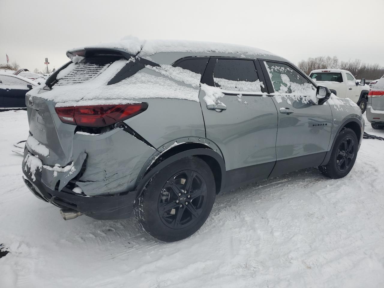 2023 Chevrolet Blazer VIN 3GNKBHR45PS220672 Copart auction photo, rear end damage thumbnail 3