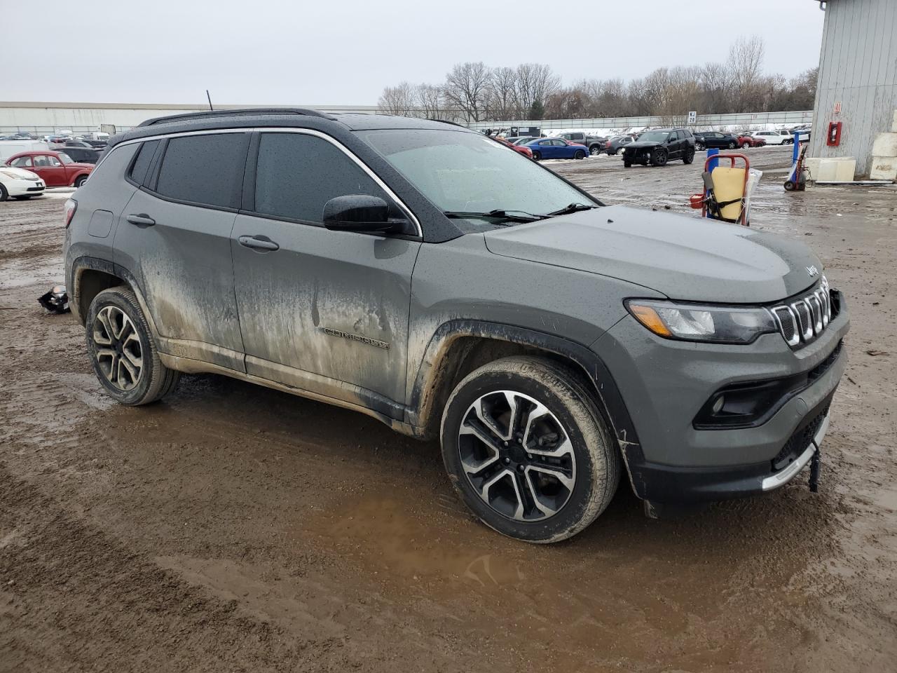 2022 Jeep Compass VIN 3C4NJDCB7NT196424 Copart auction photo, rear end / front end damage thumbnail 4