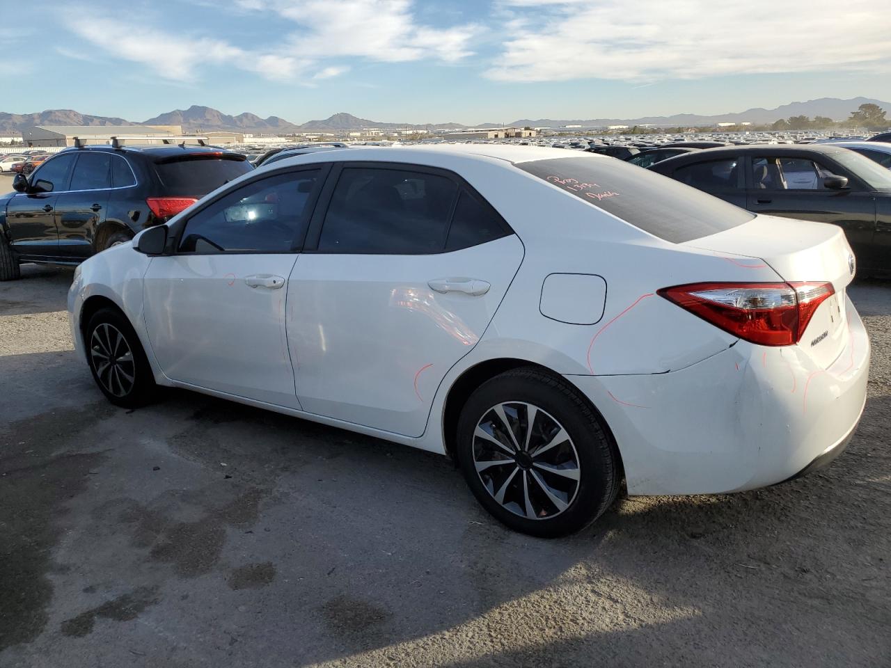 2014 Toyota Corolla VIN 5YFBURHE6EP141802 Copart auction photo, side damage thumbnail 2
