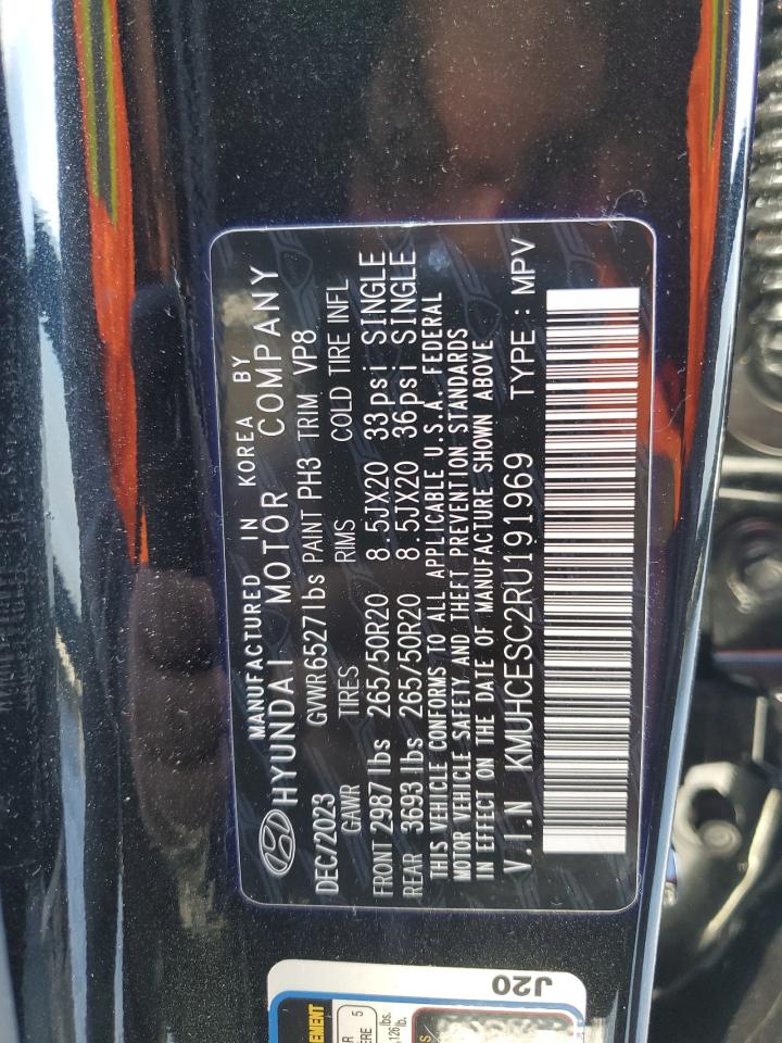 2024 Genesis Gv80 VIN KMUHCESC2RU191969 Copart auction photo, all over damage thumbnail 13