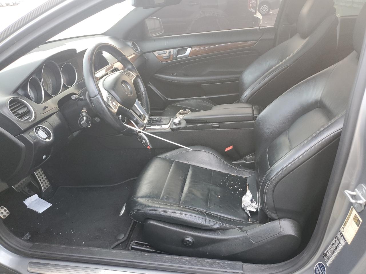 2012 Mercedes-Benz C-klasse VIN WDDGJ5HB3CF751633 Copart auction photo, front end damage thumbnail 7