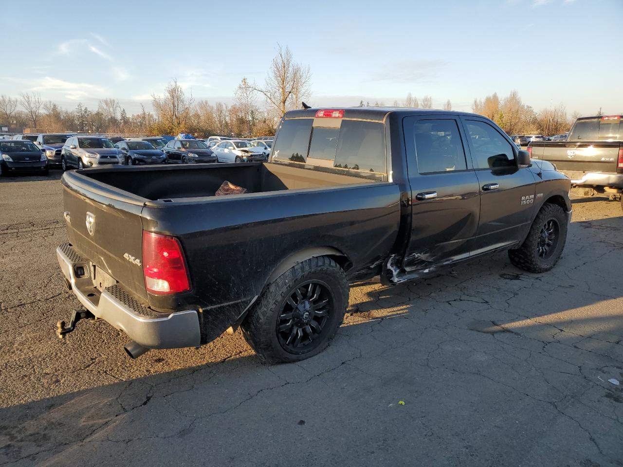 2014 RAM 1500 VIN 1C6RR7TT9ES328323 Copart auction photo, all over damage thumbnail 3