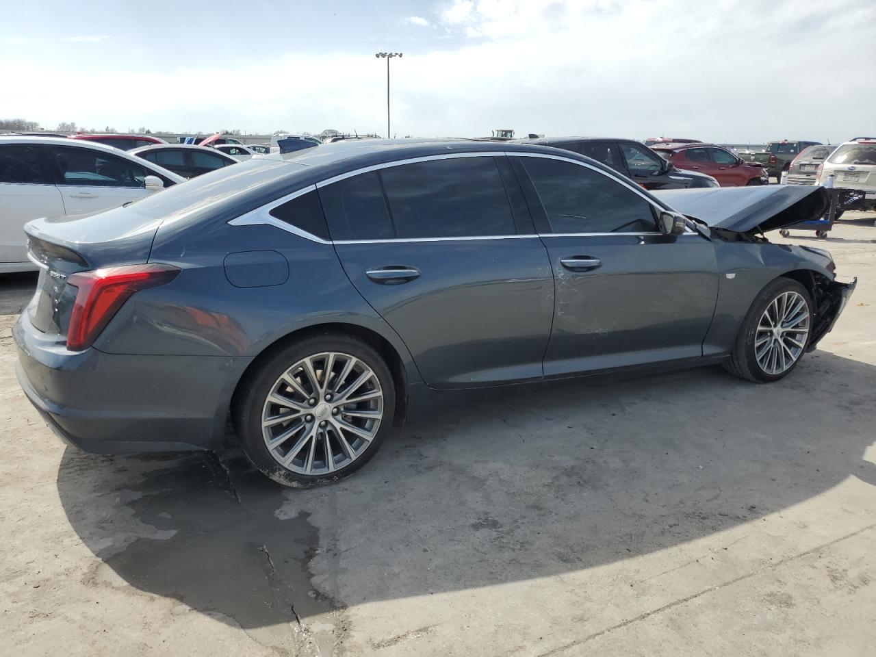 2020 Cadillac CT5 VIN 1G6DN5RK4L0118905 Copart auction photo, front end / hail damage thumbnail 3