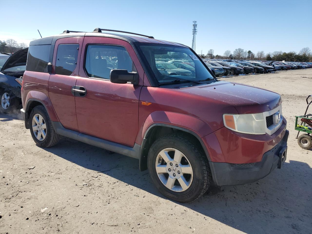 2010 Honda Element VIN 5J6YH2H79AL003711 Copart auction photo, side damage thumbnail 4