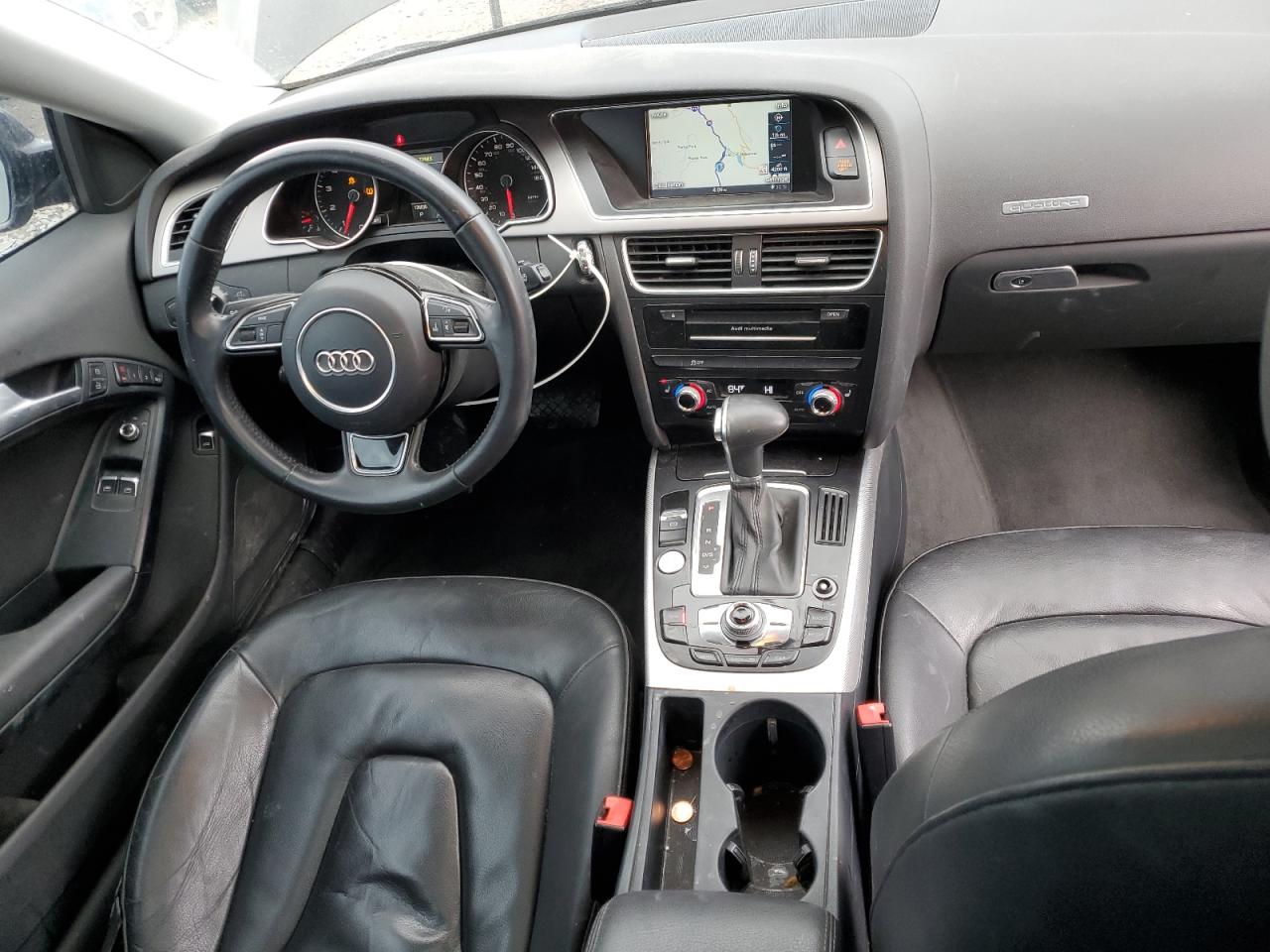 2013 Audi A5 VIN WAULFAFR0DA073082 Copart auction photo, side / front end damage thumbnail 8