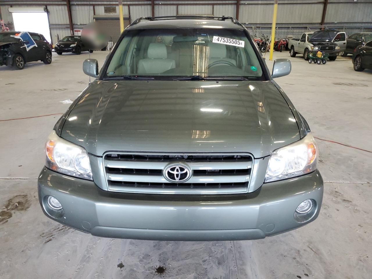 2007 Toyota Highlander VIN JTEGD21A070157328 Copart auction photo, rear end damage thumbnail 5