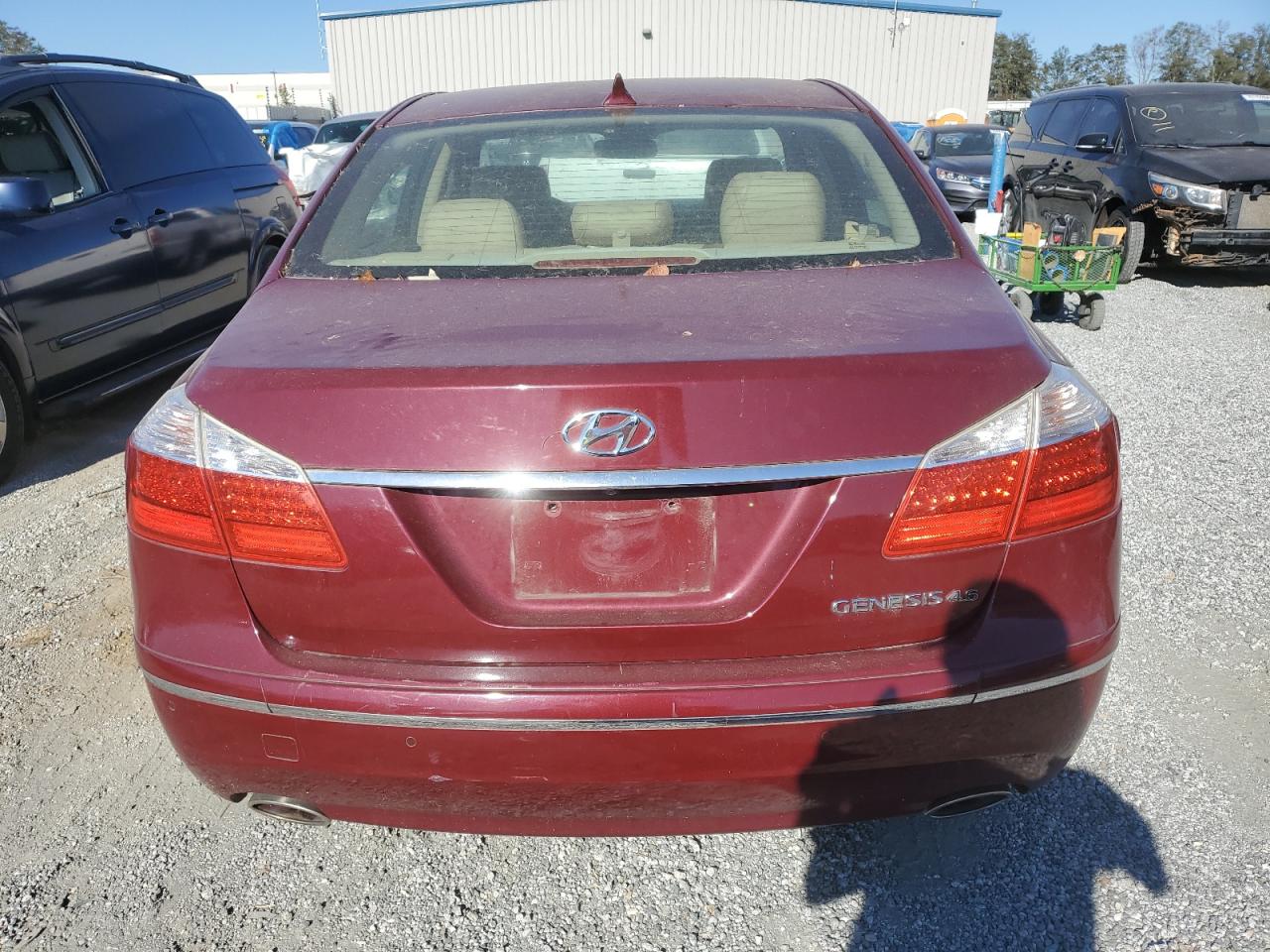 2011 Hyundai Genesis VIN KMHGC4DF5BU126308 Copart auction photo, water/flood damage thumbnail 6