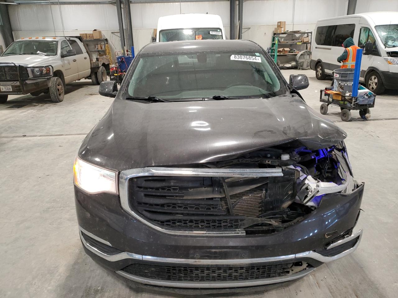 2019 GMC Acadia VIN 1GKKNRLA9KZ133281 Copart auction photo, front end / side damage thumbnail 5