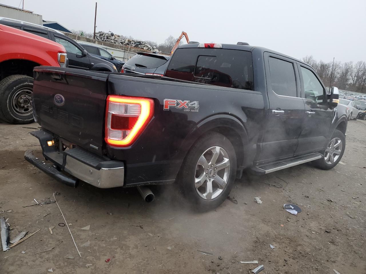 2022 Ford F-150 VIN 1FTEW1EP1NKD31021 Copart auction photo, rear end damage thumbnail 3