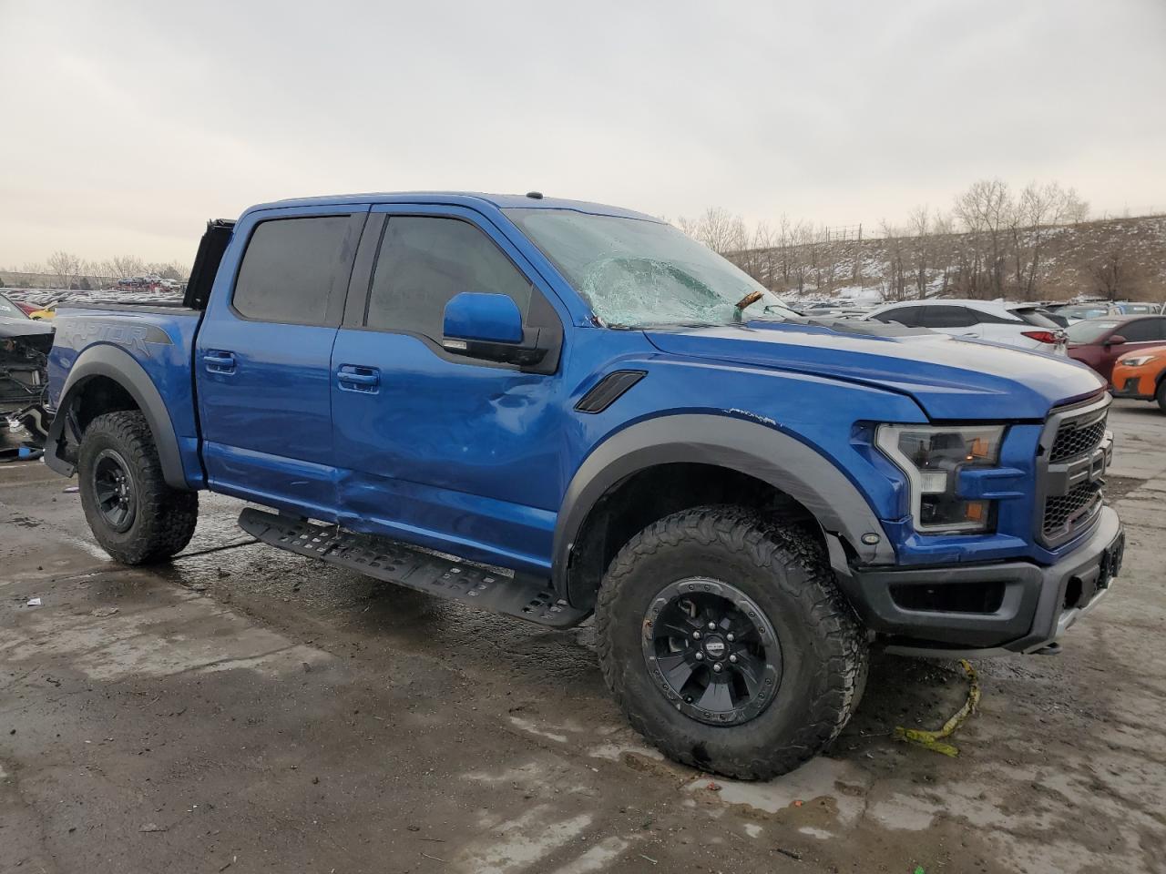 2018 Ford F-150 VIN 1FTFW1RG7JFB44724 Copart auction photo, rollover damage thumbnail 4