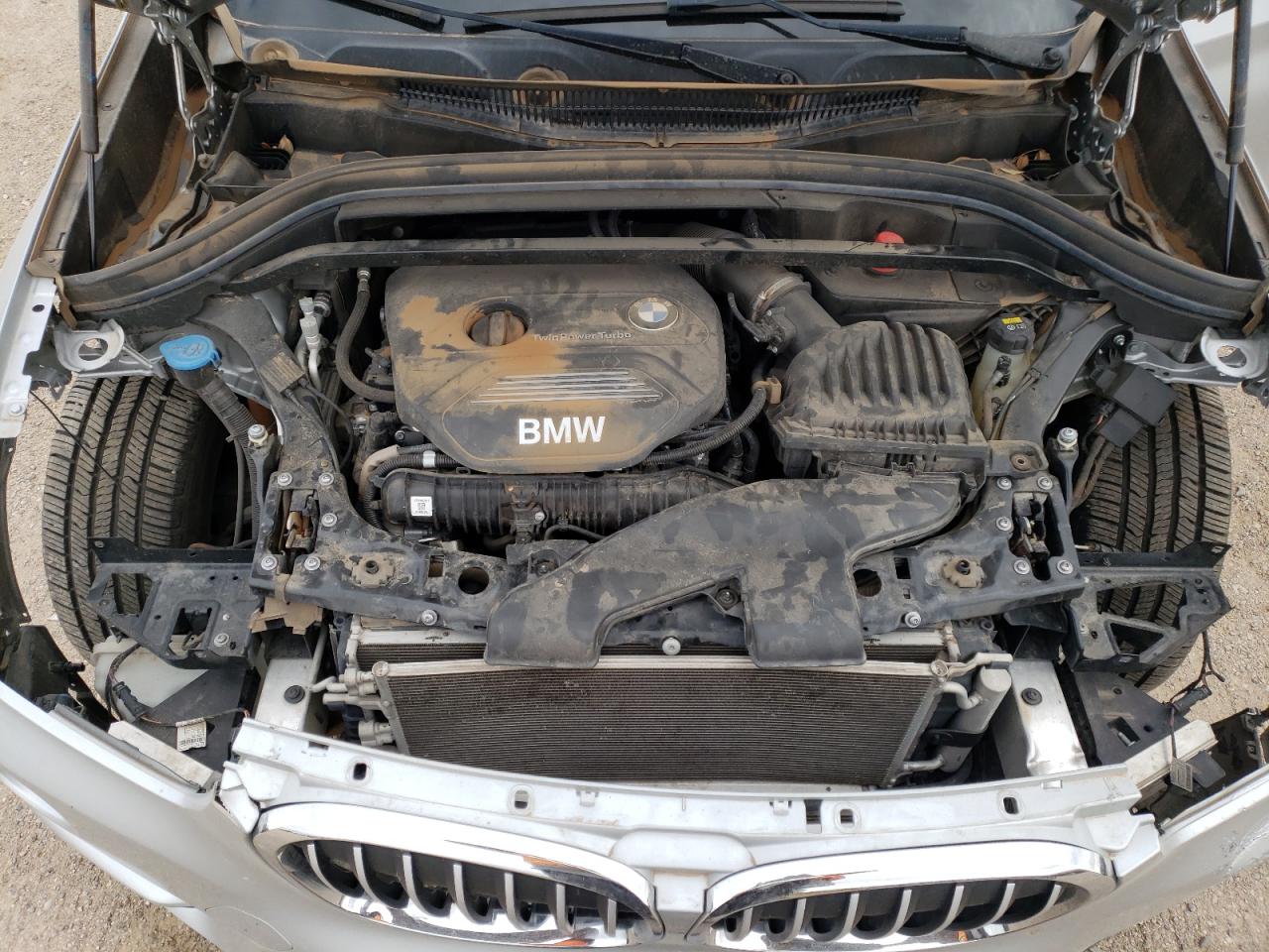 2017 BMW X1 VIN WBXHT3Z32H4A64916 Copart auction photo, front end damage thumbnail 12