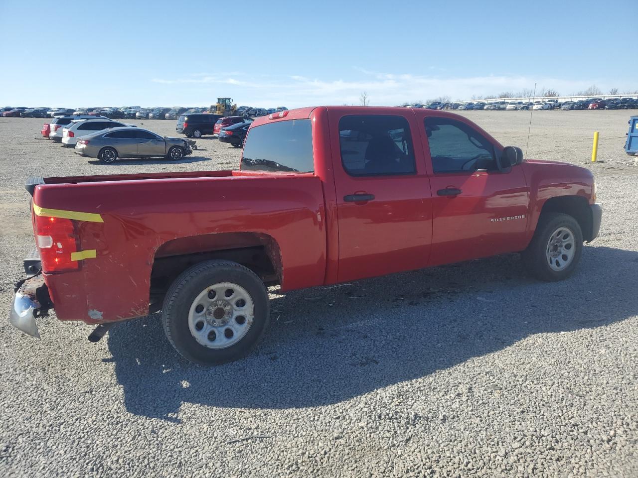 2008 Chevrolet Silverado VIN 2GCEC13CX81100843 Copart auction photo, rear end / minor dent/scratches damage thumbnail 3
