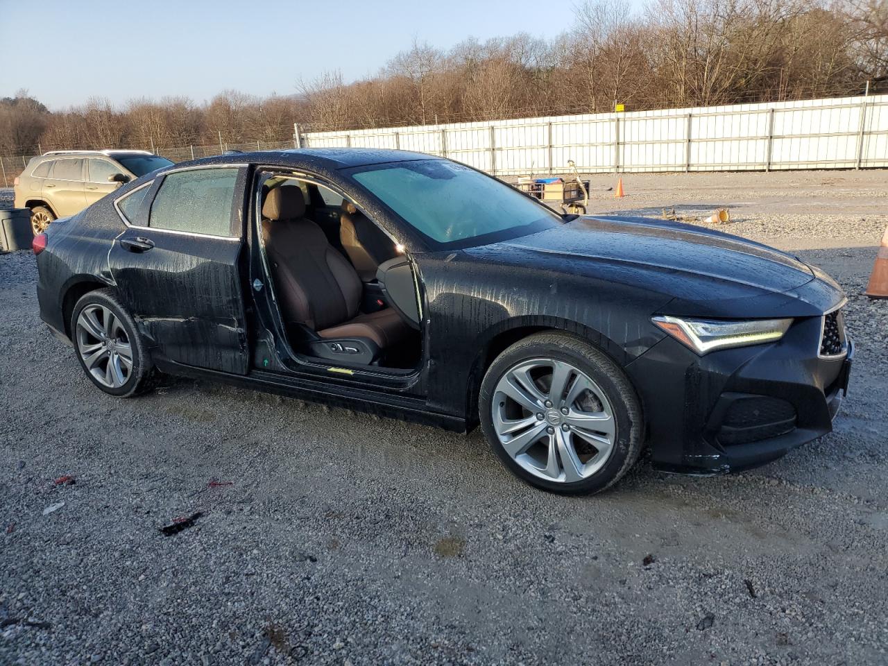 2021 Acura TLX VIN 19UUB5F48MA007363 Copart auction photo, side damage thumbnail 4