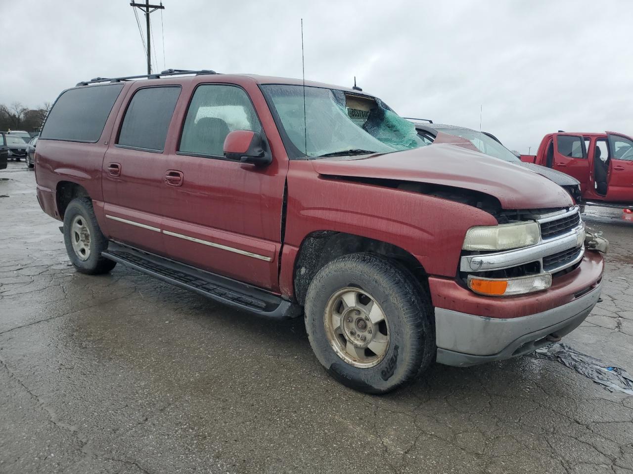 2003 Chevrolet Suburban VIN 1GNFK16Z33J224952 Copart auction photo, front end / side damage thumbnail 4