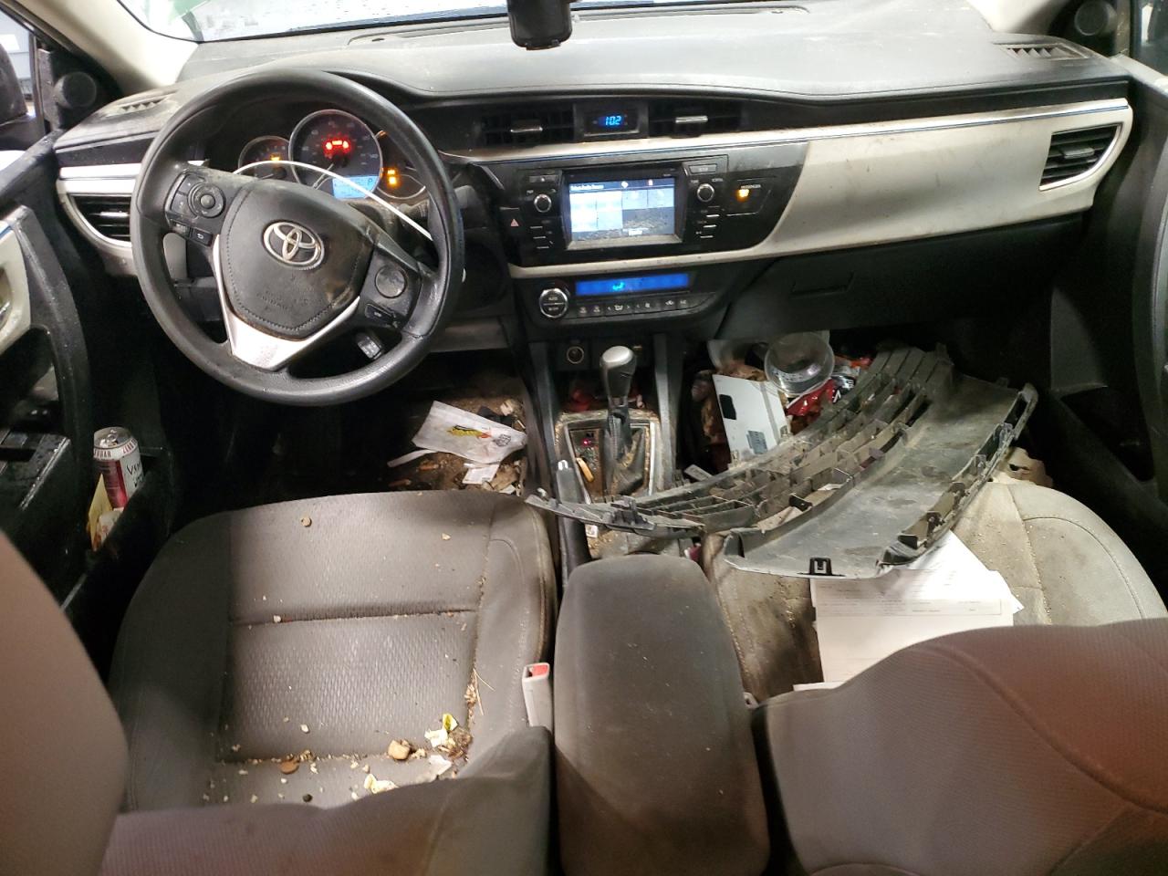2015 Toyota Corolla VIN 2T1BURHE1FC293083 Copart auction photo, all over damage thumbnail 8