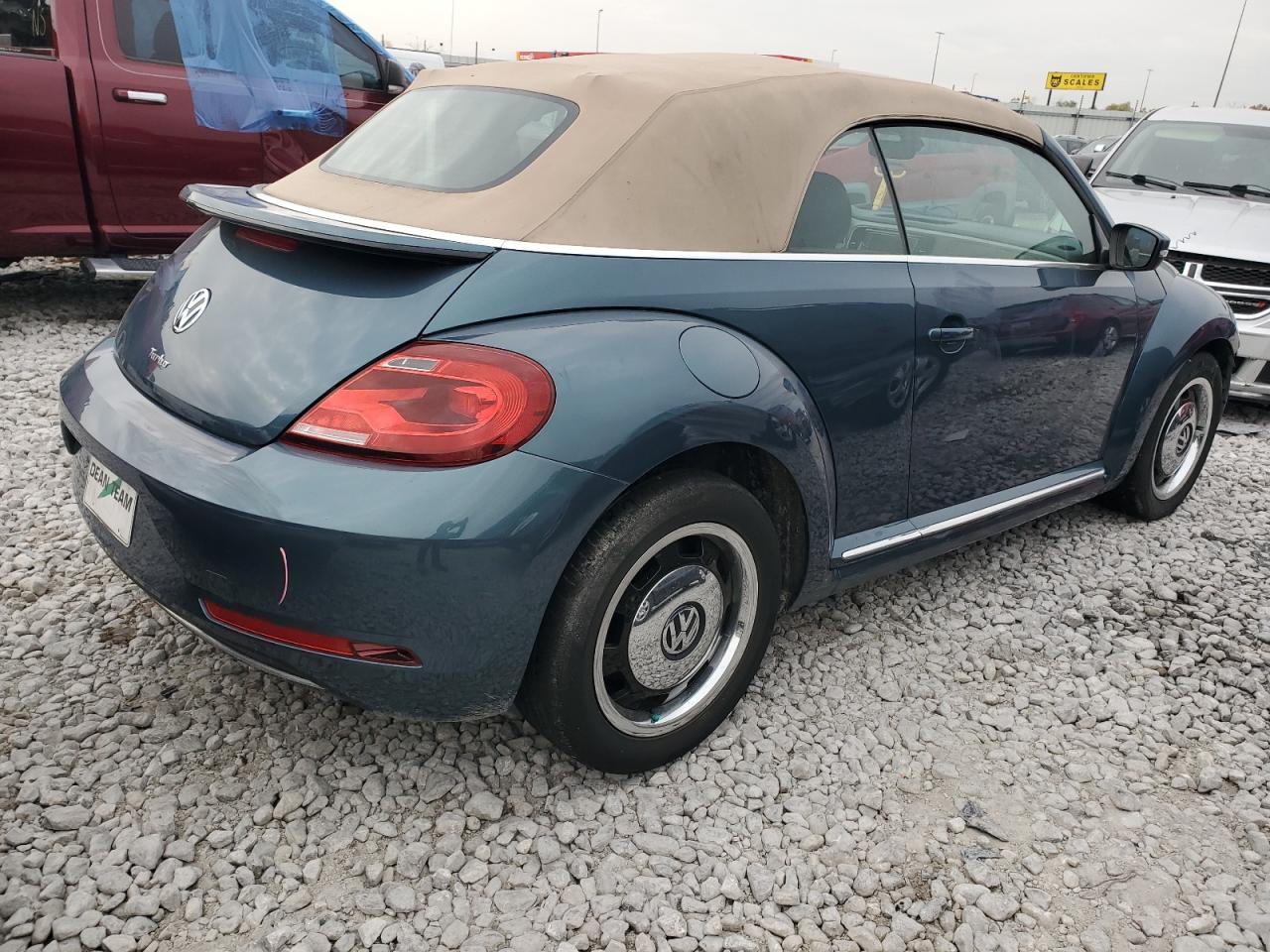 2018 Volkswagen Beetle VIN 3VW5DAAT7JM503836 Copart auction photo, front end damage thumbnail 3