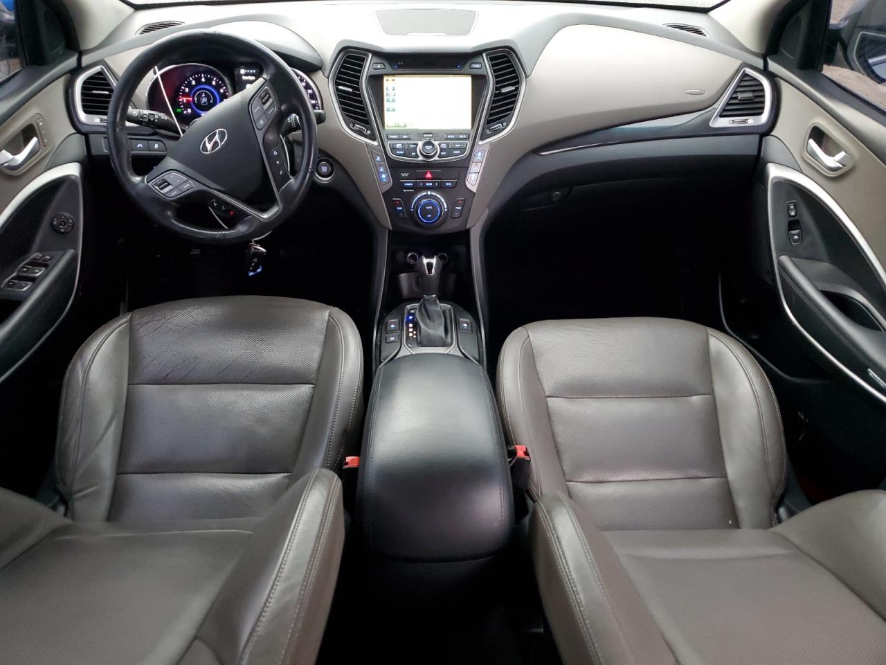 2016 Hyundai Santa Fe VIN KM8SR4HF4GU165076 Copart auction photo, side damage thumbnail 8