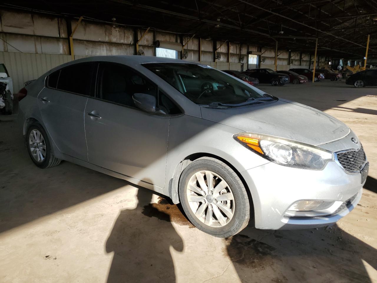 2014 KIA Forte VIN KNAFX4A89E5106598 Copart auction photo, rear end damage thumbnail 4