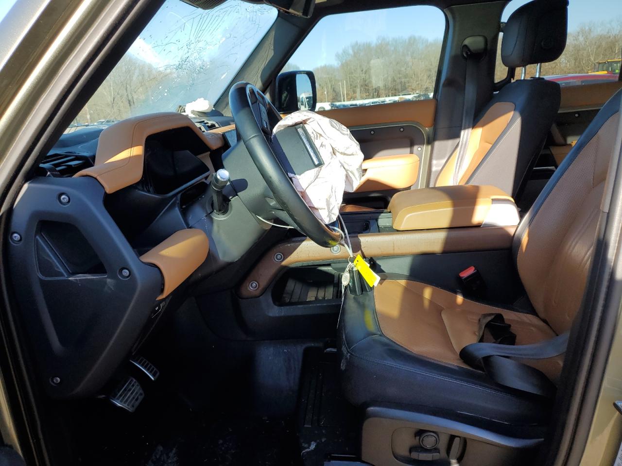 2022 Land Rover Defender VIN SALEXERU1N2073905 Copart auction photo, front end / minor dent/scratches damage thumbnail 7