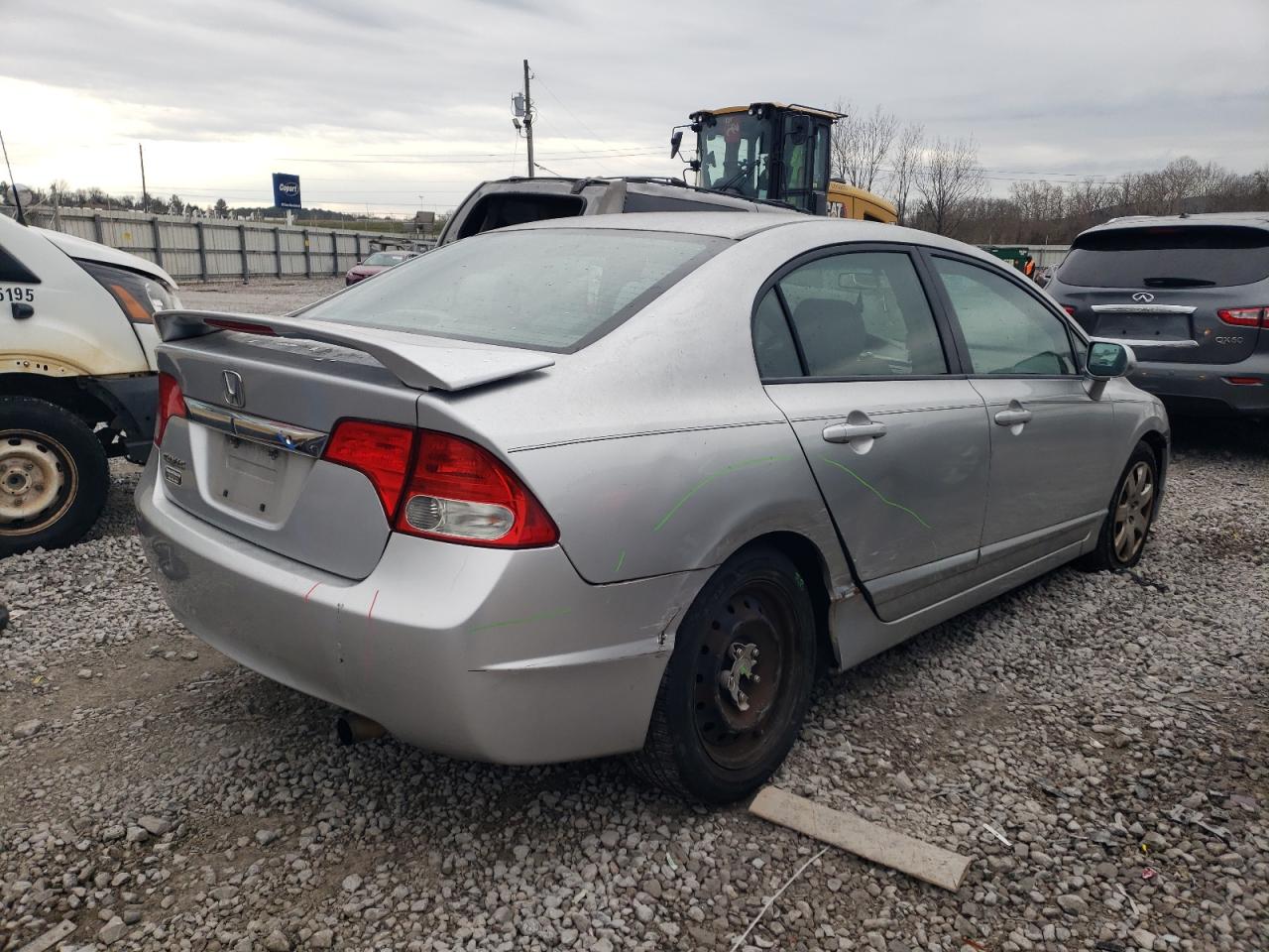 2009 Honda Civic VIN 2HGFA16589H309158 Copart auction photo, front end damage thumbnail 3